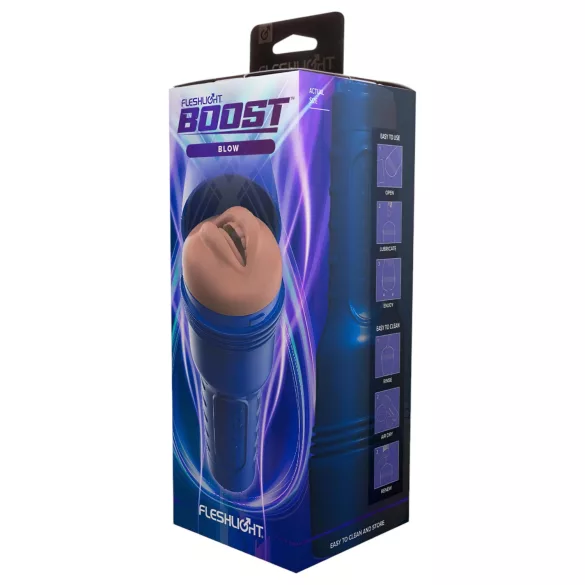 Fleshlight - masturbador boca realista - sensação oral - cor natural