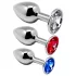 Alive - plug anal metal - kit com 3 peças - prata