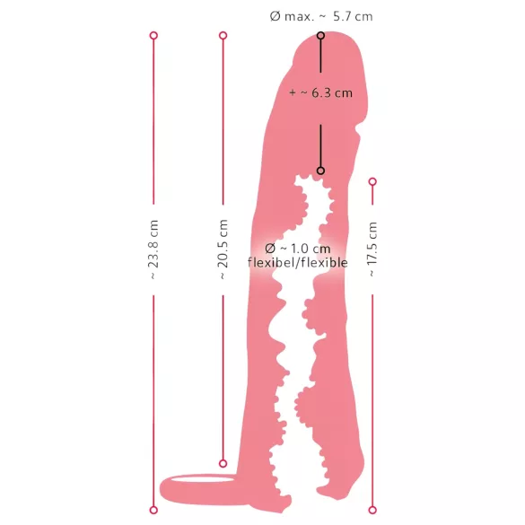 Nature Skin - masturbador vagina e capa peniana 2 em 1 - 23cm - cor natural