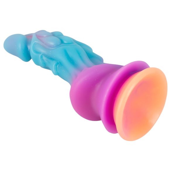 Beasty Cocks - dildo alienígena silicone - azul laranja