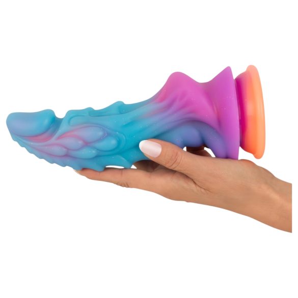 Beasty Cocks - dildo alienígena silicone - azul laranja