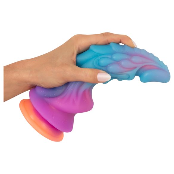 Beasty Cocks - dildo alienígena silicone - azul laranja