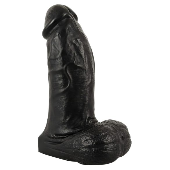 Realistixxx Real Giant - dildo realístico com testículos - 22 cm - preto