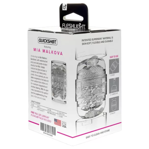 Fleshlight Quickshot Mia Malkova - masturbador masculino portátil