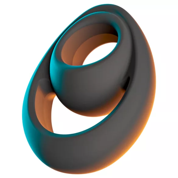 Erecto - anel peniano e para escroto - silicone preto