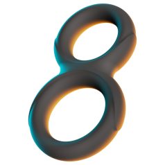 Erecto - anel peniano duplo - silicone preto