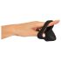 Erecto - anel peniano com extensor de escroto - silicone preto