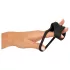 Erecto - anel peniano 2 em 1 - silicone preto
