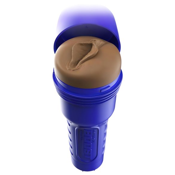 Fleshlight Boost Bang - masturbador tipo vagina realista - cor marrom