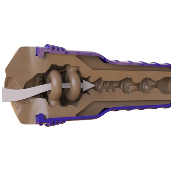 Fleshlight Boost Bang - masturbador tipo vagina realista - cor marrom