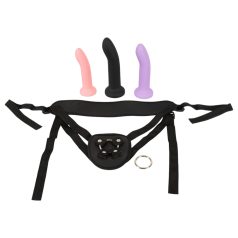 You2Toys - dildo com cinta conjunto - preto