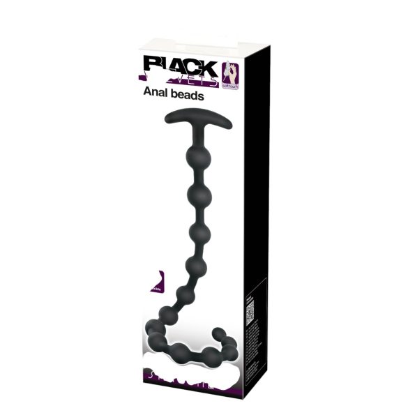 Black Velvets - dildo anal com esferas - silicone preto
