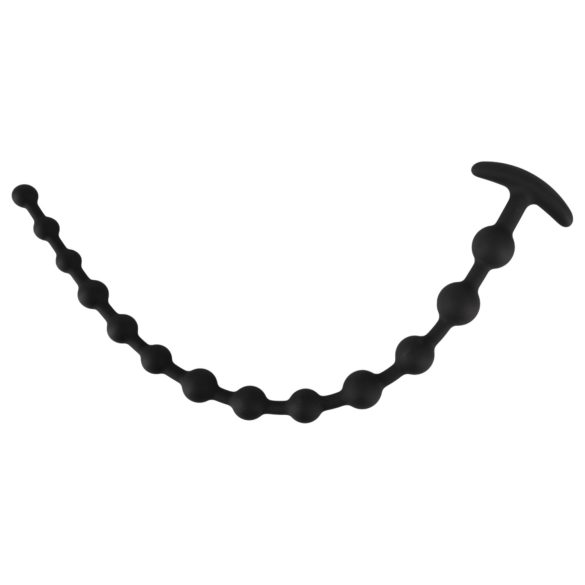 Black Velvets - dildo anal com esferas - silicone preto