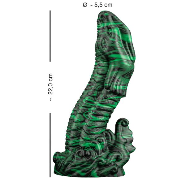 Beasty Cocks Lizard Peak - dildo pênis lagarto - silicone verde/preto