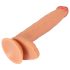 Realistixxx Real Giant - dildo realista grande com escroto - cor natural