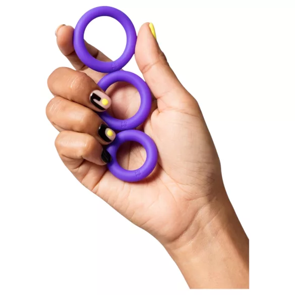 ROMP Remix Trio - anel peniano conjunto - 3 peças - roxo