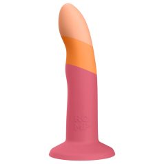 ROMP Dizi - dildo flexível de silicone - rosa/laranja