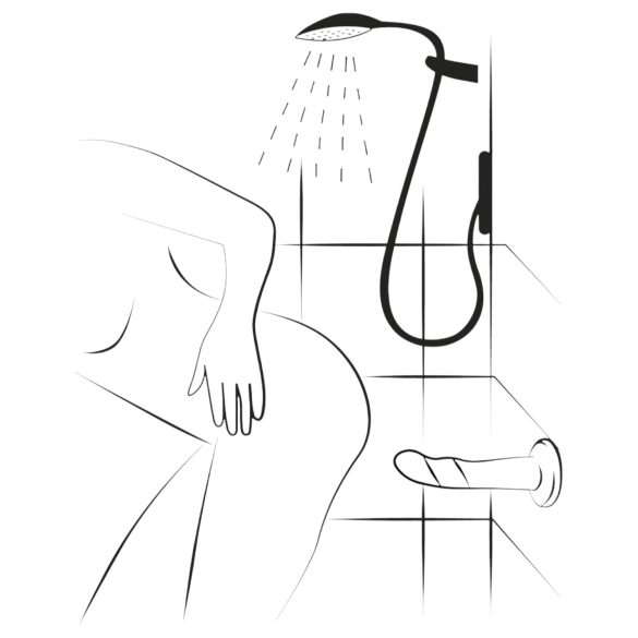 ROMP Dizi - dildo flexível de silicone - rosa/laranja