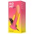 ROMP Dizi - dildo flexível de silicone - rosa/laranja