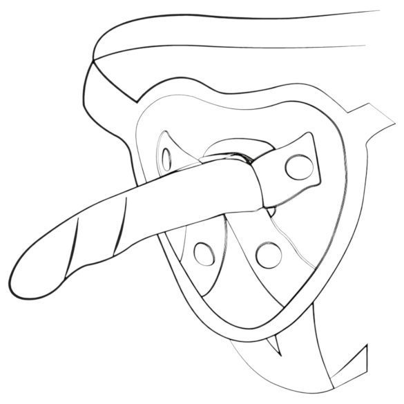 ROMP Piccolo - dildo de silicone flexível - azul e roxo