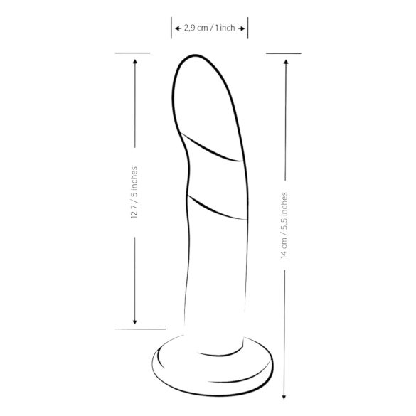 ROMP Piccolo - dildo de silicone flexível - azul e roxo