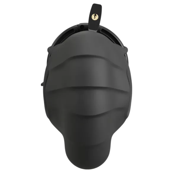 Black Velvets - anel peniano e jaula peniana - silicone preto