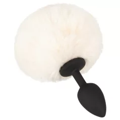 You2Toys - plug anal com cauda de coelho - silicone preto