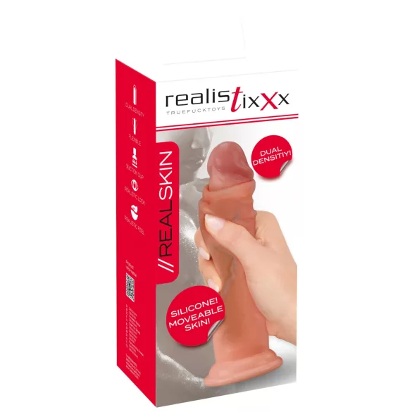 Realistixxx - dildo realístico dupla camada - cor natural