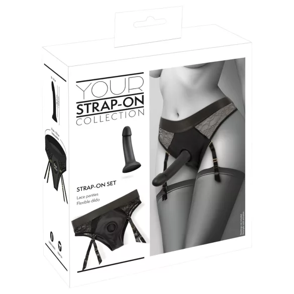 You2Toys - cinta com dildo realístico - preto