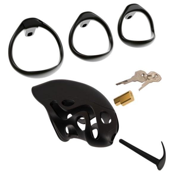 You2Toys - gaiola peniana com plug peniano - preto