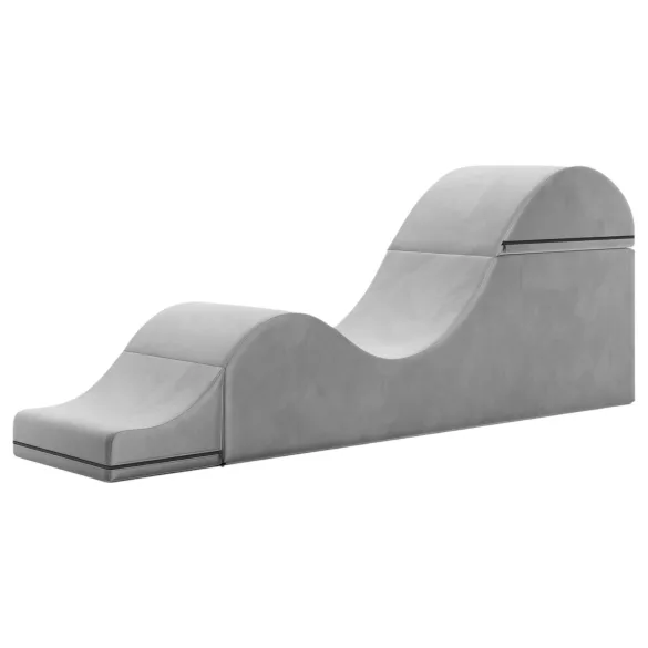 Liberator Aria Flip Chase - cadeira tantra - veludo cinza