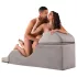 Liberator Aria Flip Chase - cadeira tantra - veludo cinza
