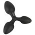 Black Velvets - plug anal triplo - silicone preto