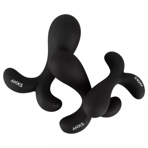 ANOS - plug anal treinamento - conjunto 3 peças - silicone preto