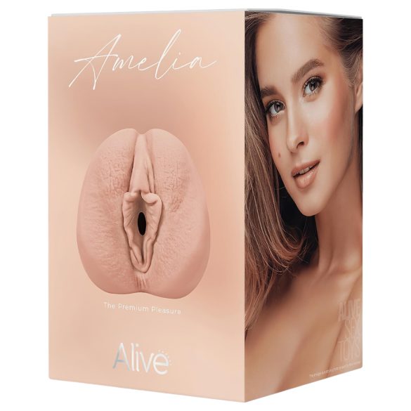 Alive Amelia S - masturbador vagina artificial - cor natural