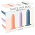 Three in a Row - kit de dildos treino - 3 peças coloridas