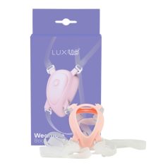 Luxo - arnês branco com vibrador para clitóris