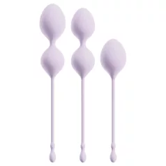   Beau Coeur Elorin - bolas japonesas - kit treino pélvico 3 peças - roxo
