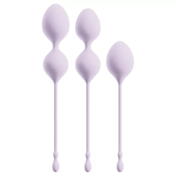 Beau Coeur Elorin - bolas japonesas - kit treino pélvico 3 peças - roxo