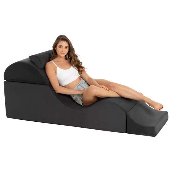 Liberator Aria Flip Chaise - sofá tântrico modular ajustável - 3 peças (preto)