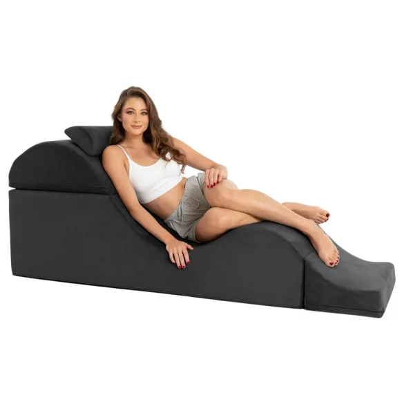 Liberator Aria Flip Chaise - sofá tântrico modular ajustável - 3 peças (preto)