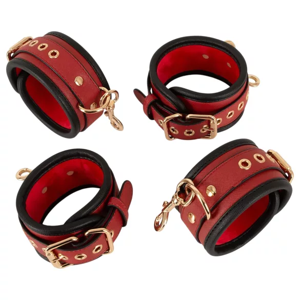 Bad Kitty - conjunto de amarras para cama (preto)