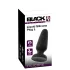 Black Velvets - plug anal de silicone com ventosa (preto) - L