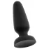 Black Velvets - plug anal de silicone com ventosa (preto) - L