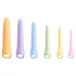 You2Toys Six in a Row 2.0 - conjunto de 6 dildos e dilatadores de silicone (coloridos)