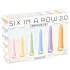You2Toys Six in a Row 2.0 - conjunto de 6 dildos e dilatadores de silicone (coloridos)