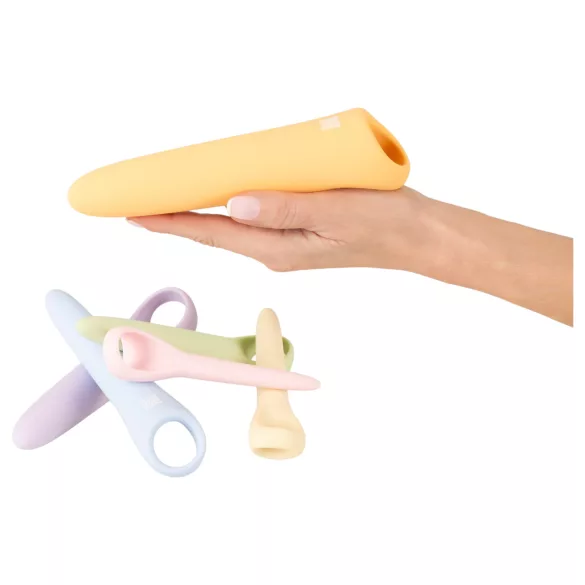 You2Toys Six in a Row 2.0 - conjunto de 6 dildos e dilatadores de silicone (coloridos)