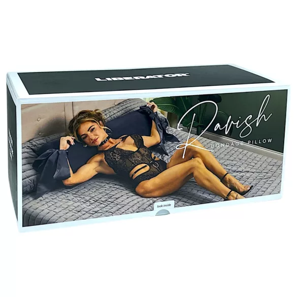 Liberator Ravish - almofada sexual com amarras de cetim (preta)