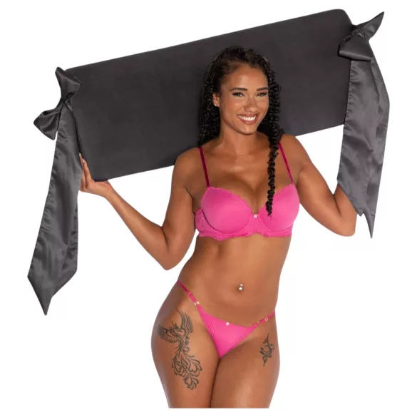 Liberator Ravish - almofada sexual com amarras de cetim (preta)