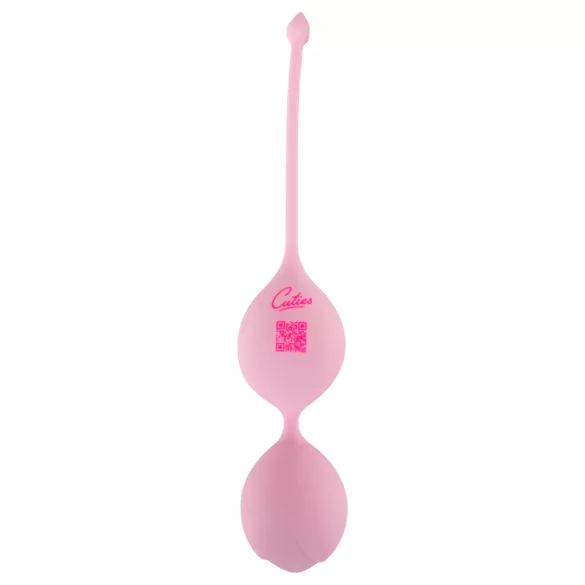 Cuties - bolas chinesas de silicone com duas esferas (rosa)